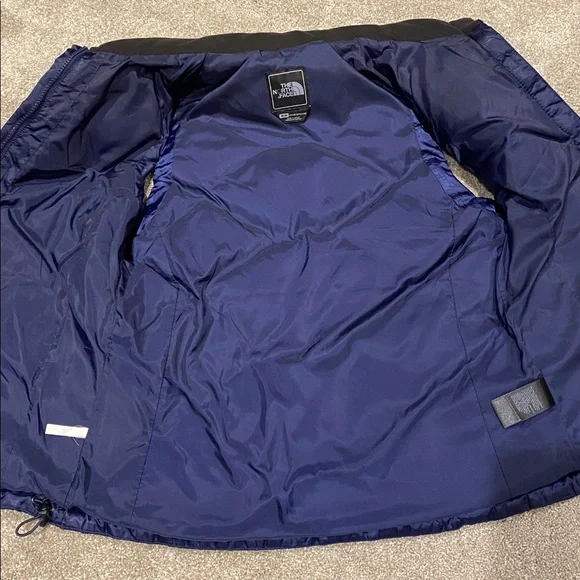 The‎ North Face 550 Down Quilted Puffer Vest Woman’s Size M Blue Satin - Picture 4 of 8